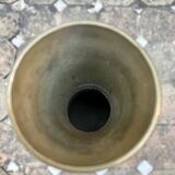 Vintage handcrafted brass vase