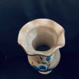 Vase fleuri peint à la main France style ancien vintage