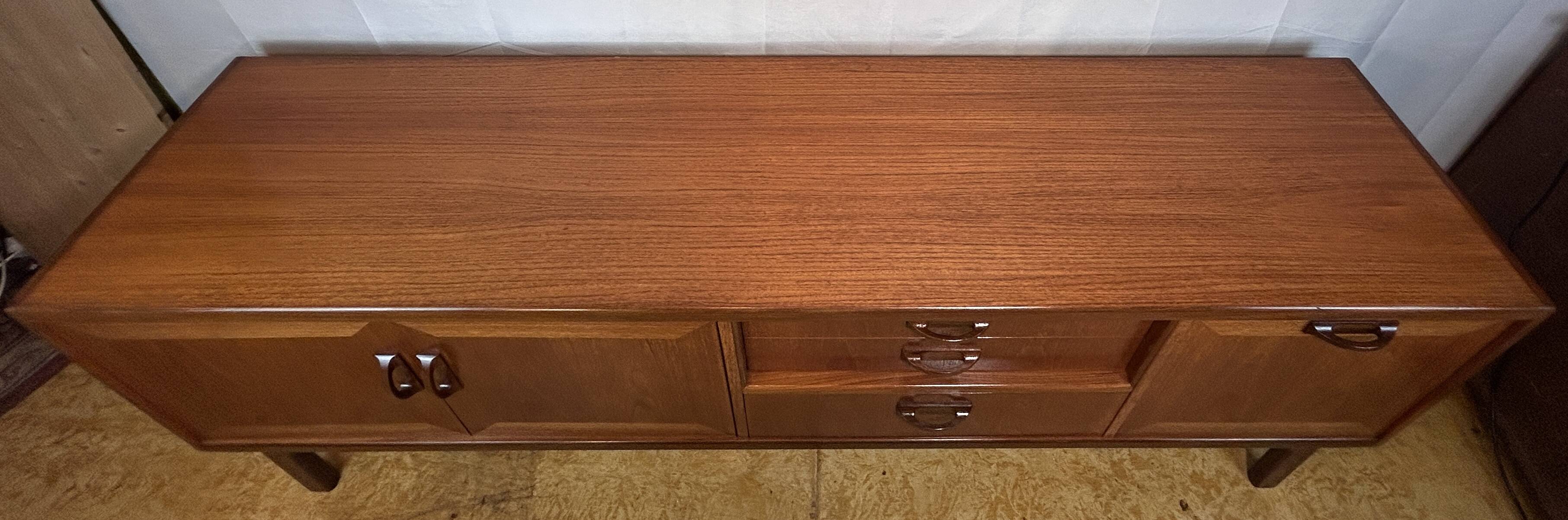 Buffet rétro vintage en teck et afromosia du milieu du siècle par G Plan Sierra Range
