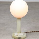 Vintage Onyx & Opaline Table Lamp, 1960s