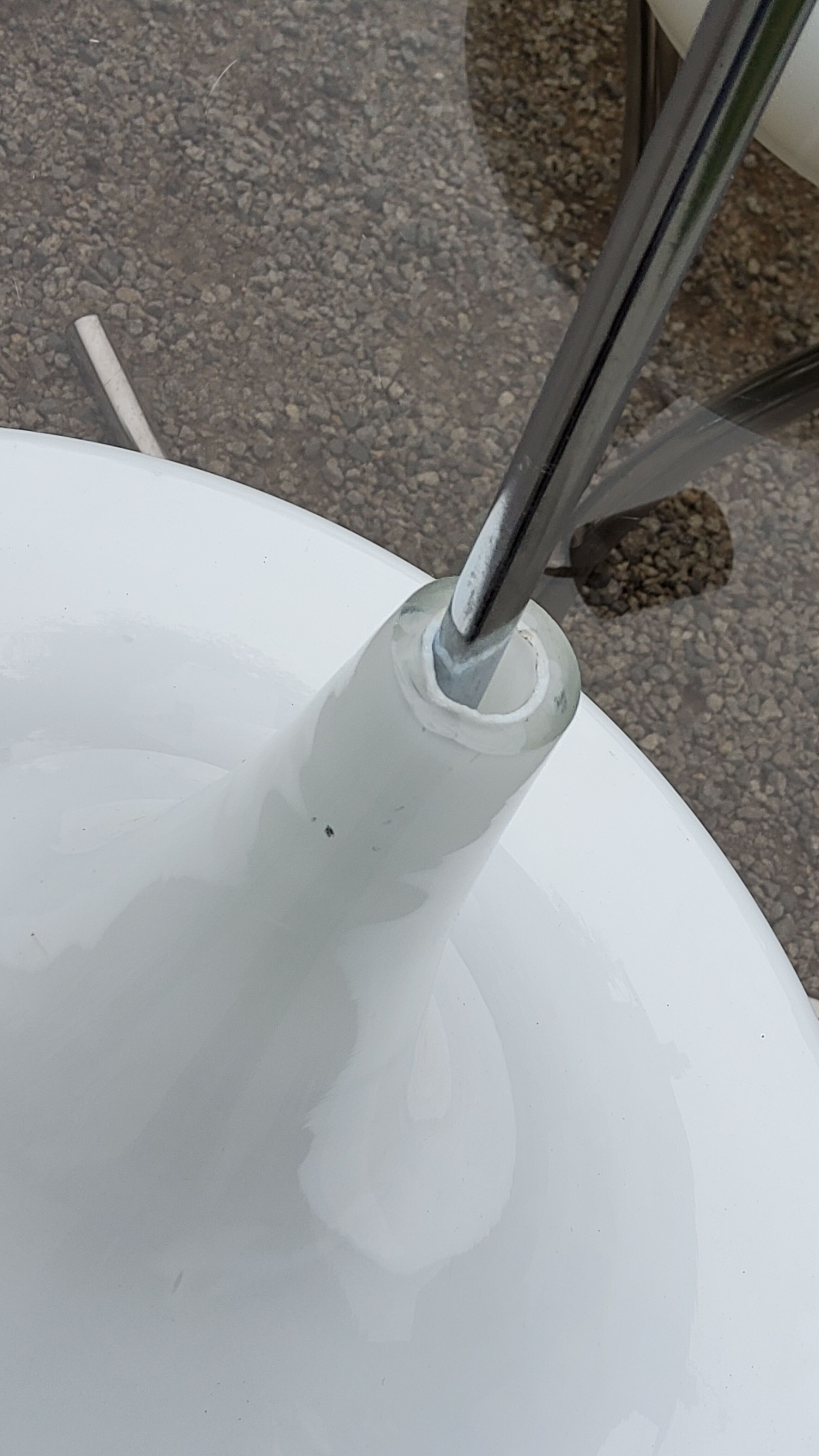 Tulip pendant lamp from the 70s in opaline glass Doria Leuchten