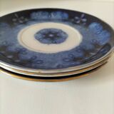 Trio of redowa plates – sarreguemines, ironstone – circa 1890