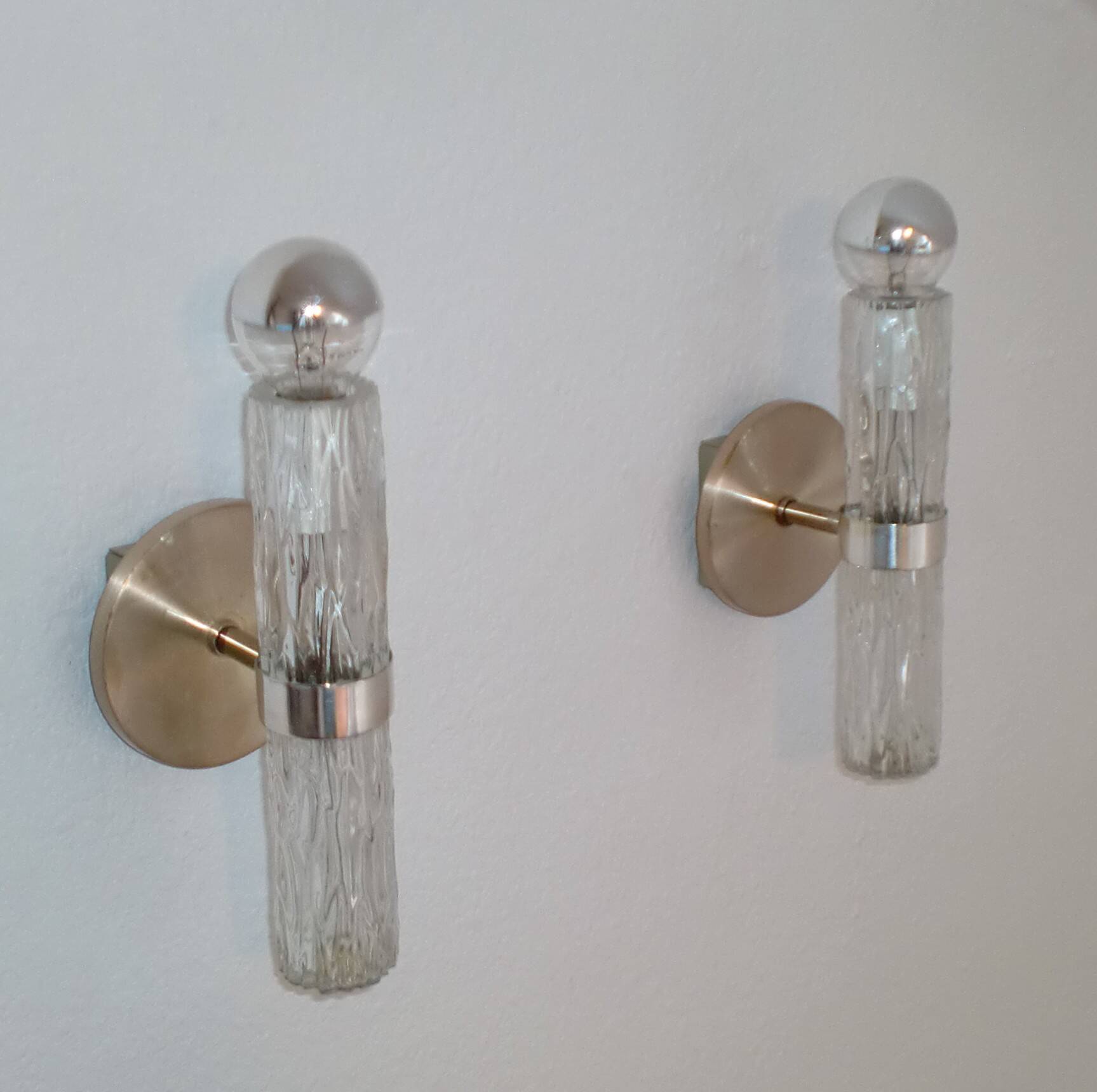 2x Kaiser Leuchten Wall Lamps, 1960s Mid-Century Modern MCM Sconces