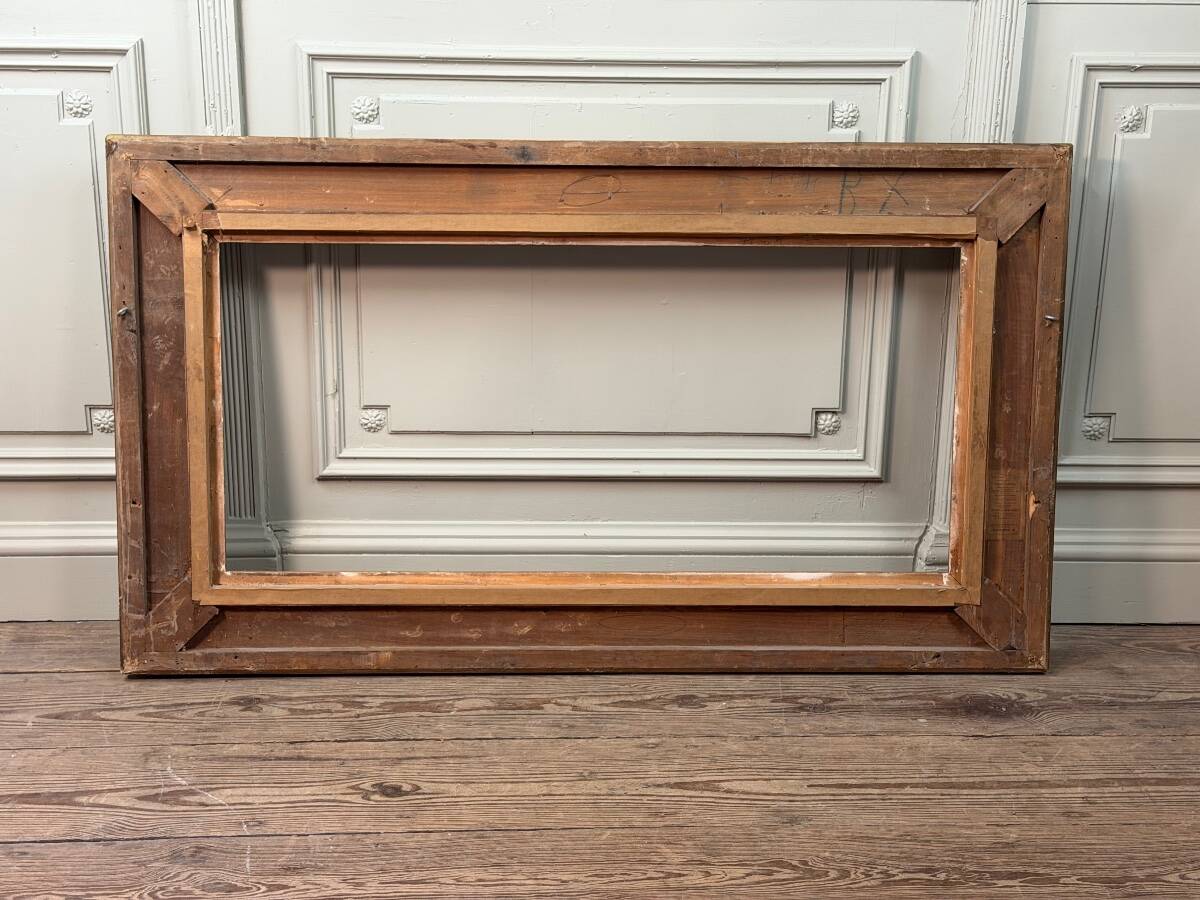 Wooden frame with stucco and gilding from around 1900