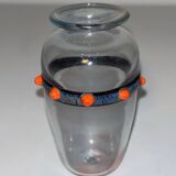 Schneider Vase with Applications Called "Jewels"