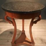 Side table with a swan neck.