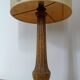Table lamp vintage lampshade woven flowers
