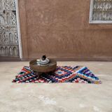 Tapis Berbère Boucherouite coloré - 85 x 153 cm