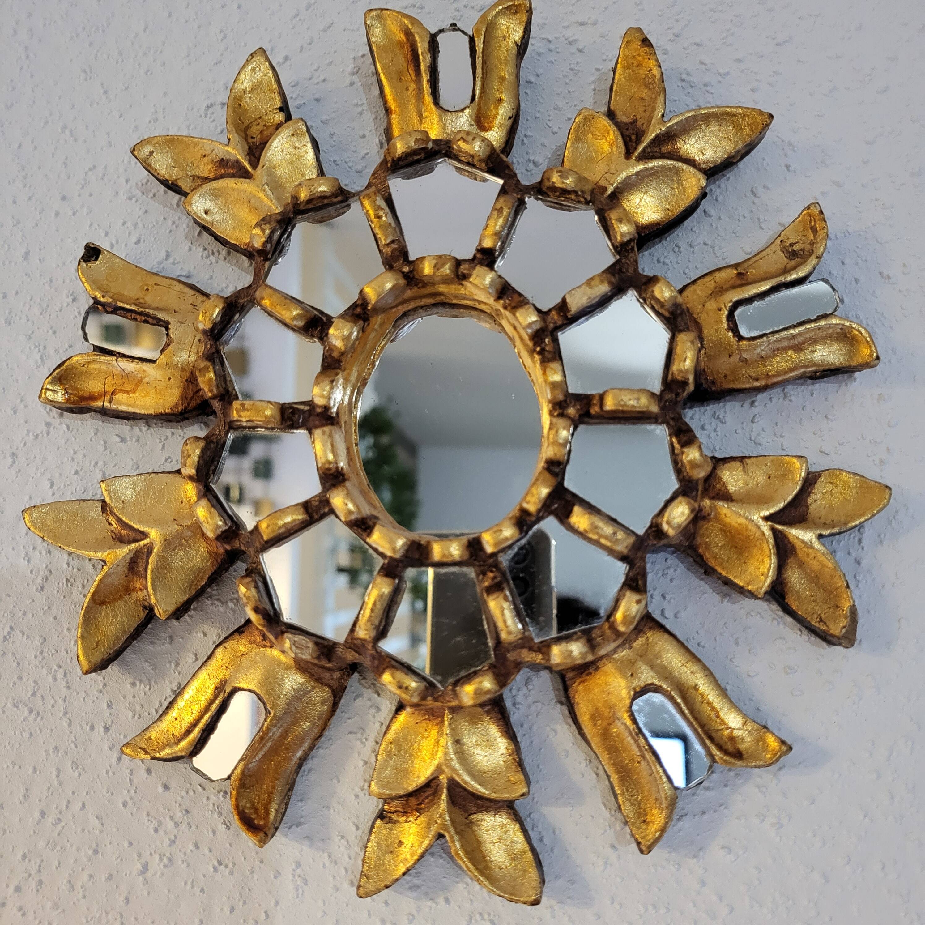 Miroir Cusco en bois doré