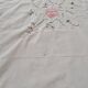 Antique hand-embroidered tablecloth with floral patterns and Richelieu cutwork – 160 x