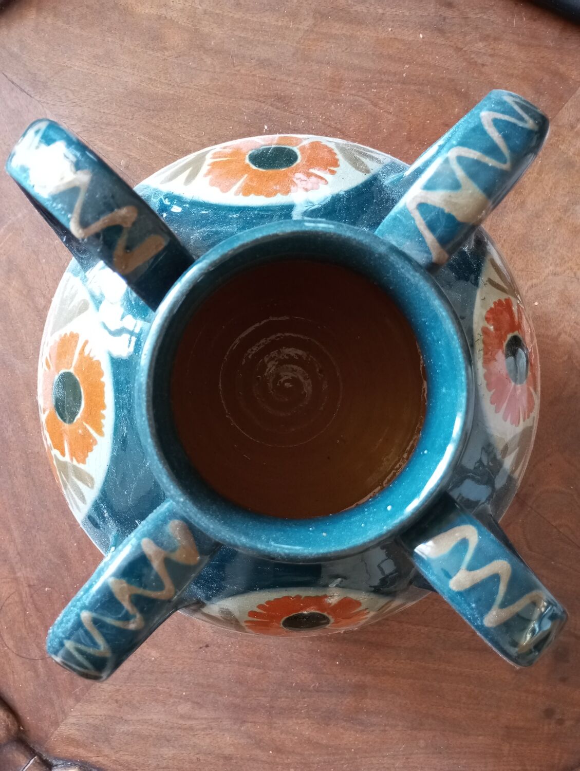 Elchinger vase in ceramic with 4 handles