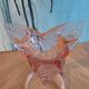 Vasse soliflore vintage en verre soufflé de murano