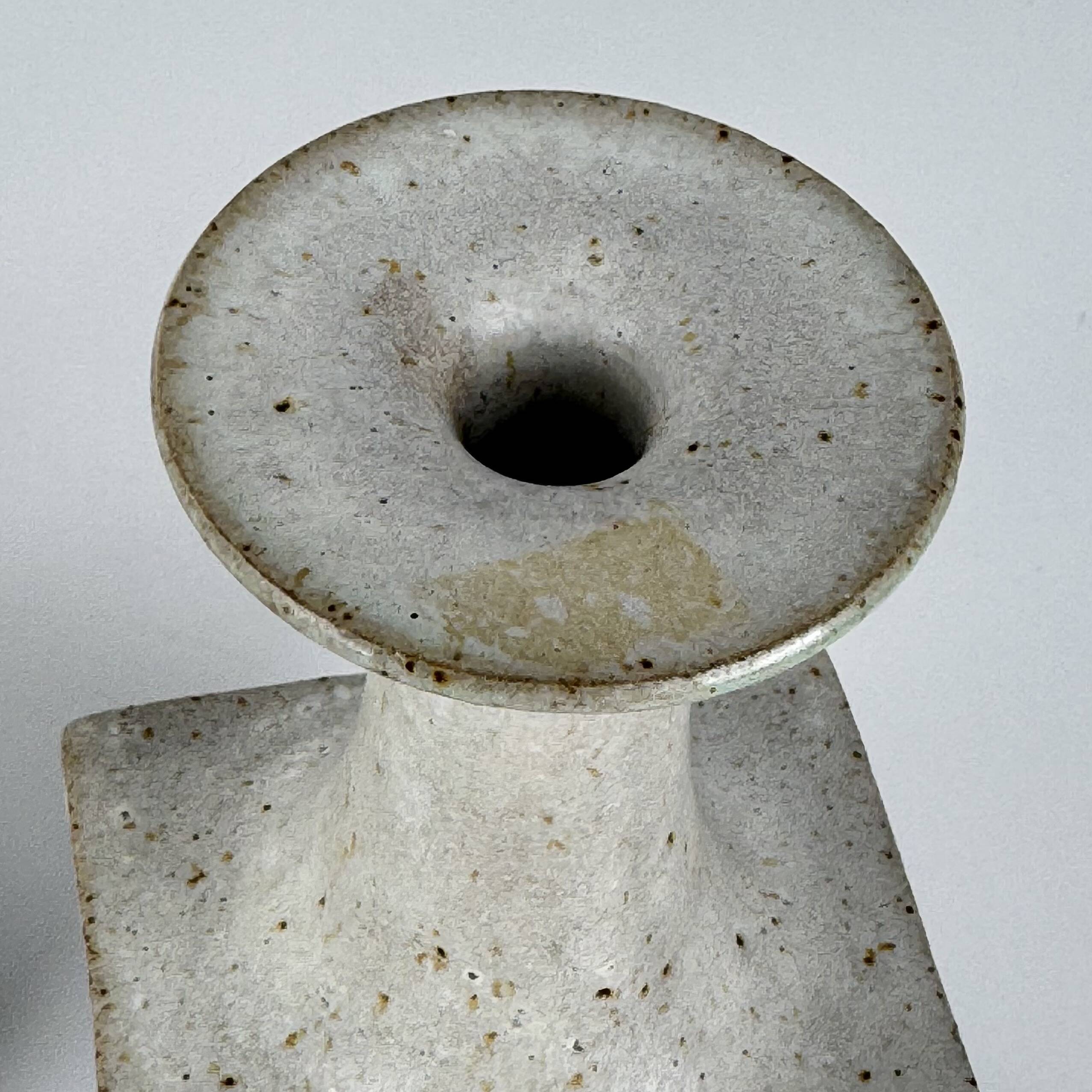 Rare Bruno Gambone Ceramic Monofiore Vase Trio, Italy – Mid-20th Century
