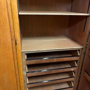 Vintage 60s/70s design wardrobe with compass feet.