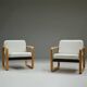 Set of 2 lounge chairs by Aeon Mondial, 1980s the Netherlands.