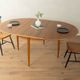 Round butterfly dining table by Lübke, 1960s, teak
