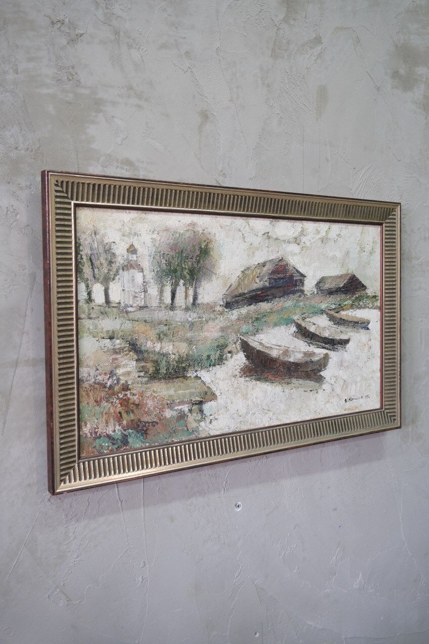 Vladimir Jurpalov, Russian Modern Painting, Oil on Canvas, 1995, Framed.