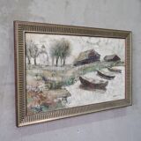 Vladimir Jurpalov, Russian Modern Painting, Oil on Canvas, 1995, Framed.