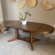 Vintage oval Baumann table