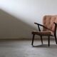 Vintage mid-century lounge chair Danish style of Arctander or Henry Schubell