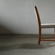 Set of six vintage Danish oak dining chairs, Henning Kjærnulf style, 1960s