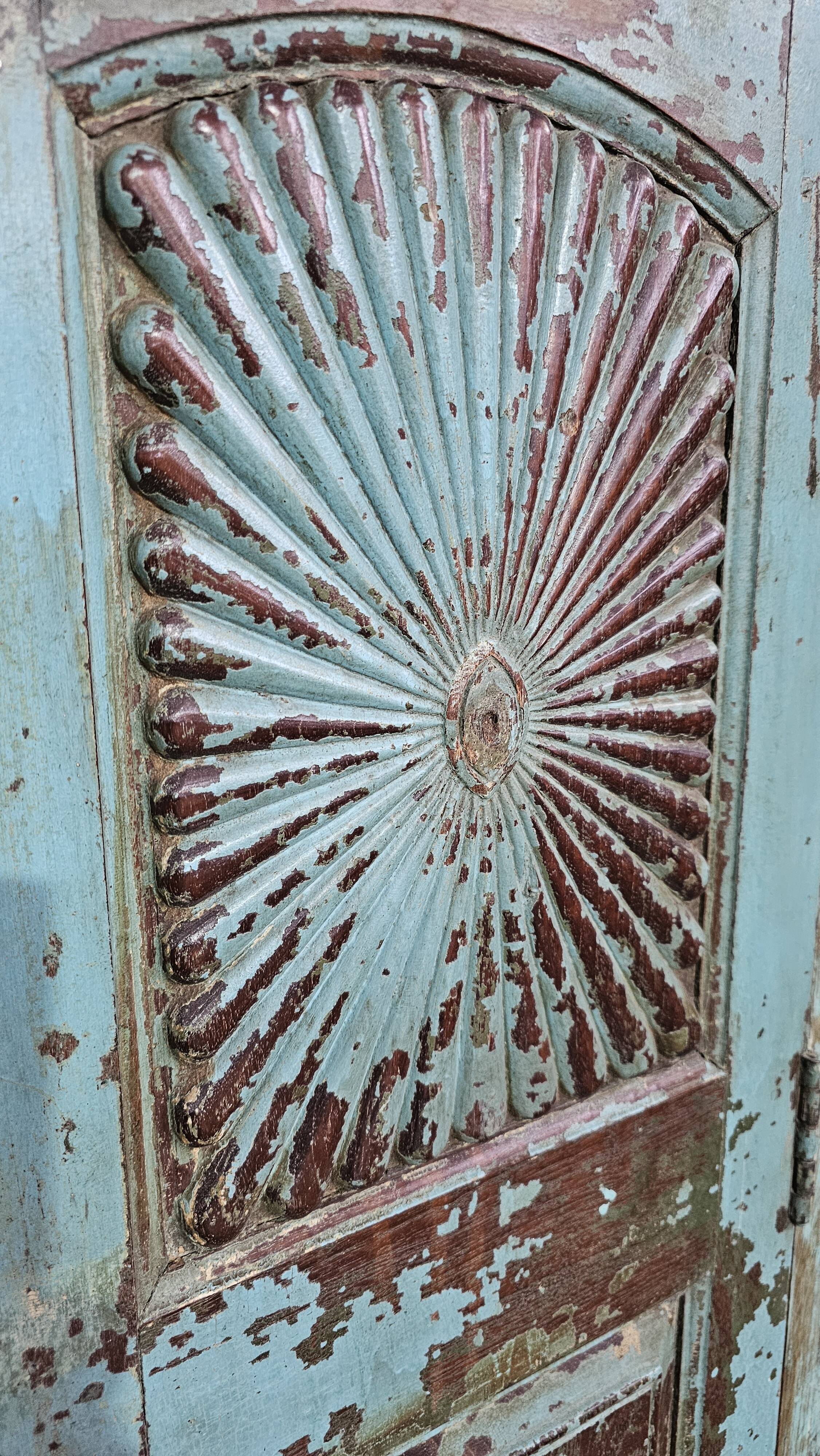 Antique Shekhawati cabinet in Burmese teak