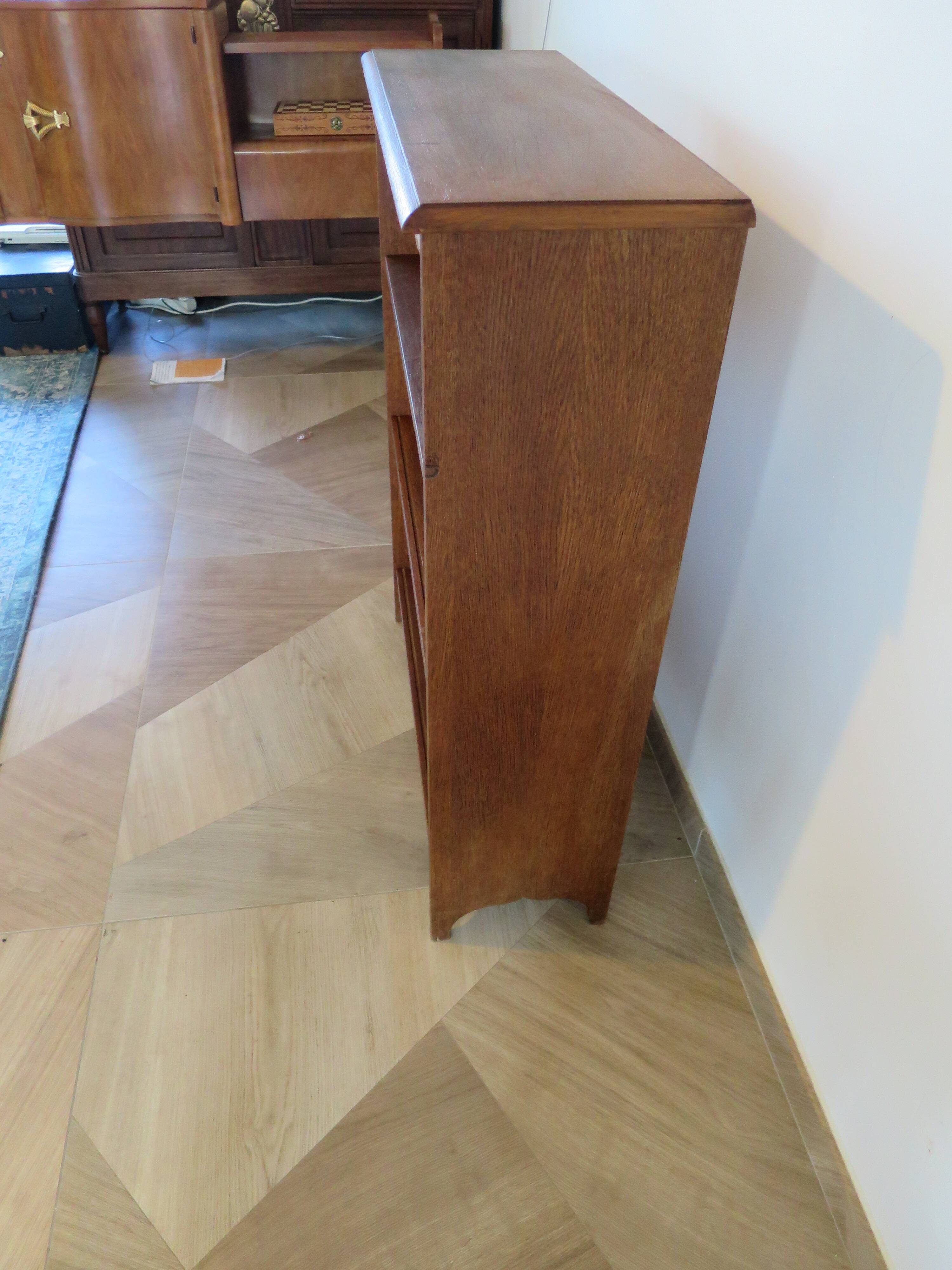 Set of 2 bibus 3 levels - oak color - bookcase shelves