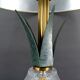 Pineapple lamp in crystal and patinated metal, France, 1950