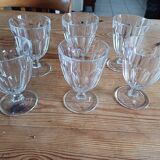 6 old glasses