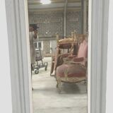 Louis XVI style trumeau in wood and patinated stucco 20th century