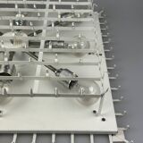 1960s/70s Chandelier Ceiling Lamp by Doria Leuchten Germany, Ice Glass