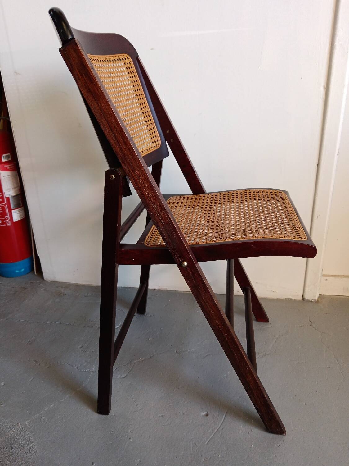 Vintage rattan folding chair