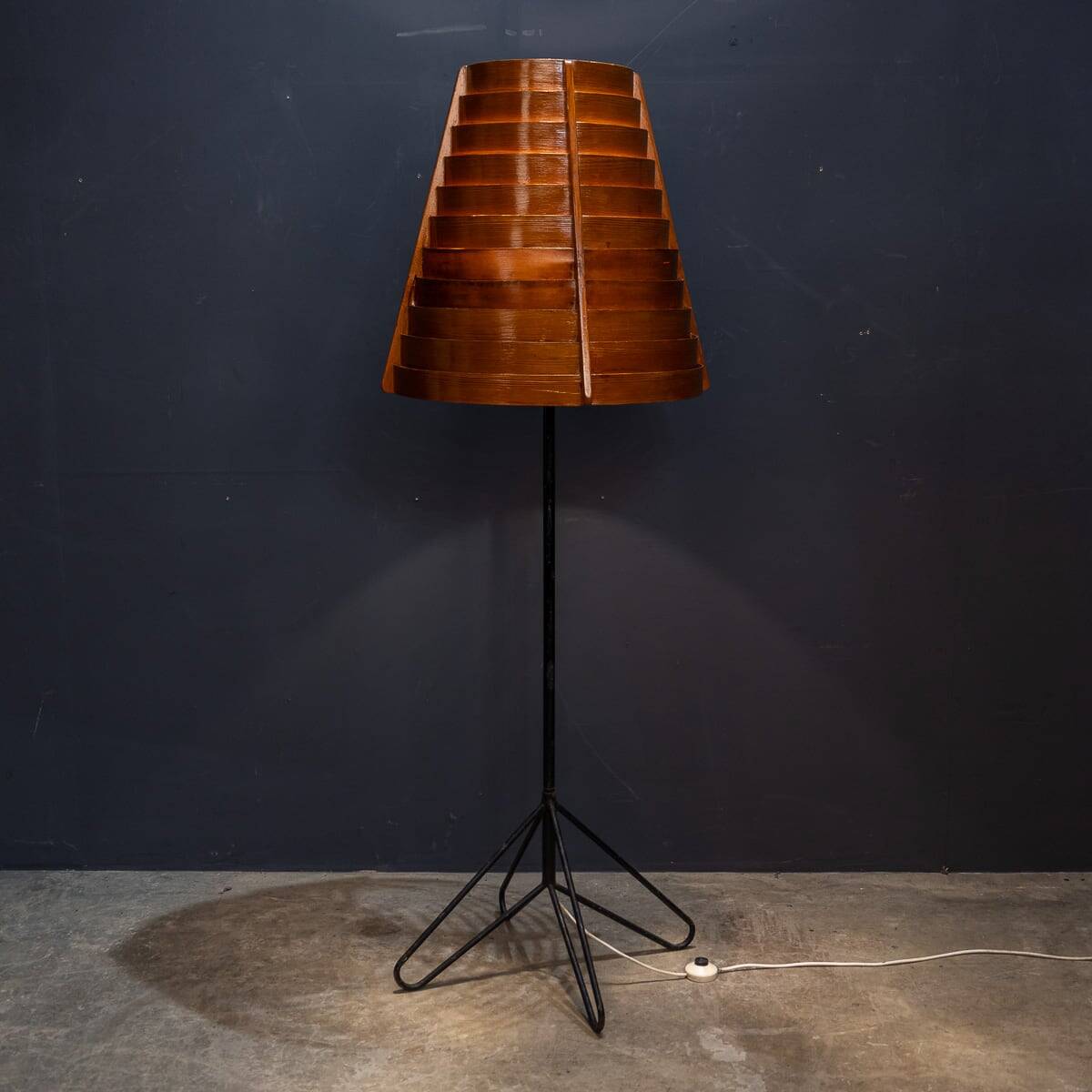 Vintage 20thc swedish floor lamp by hans-agne jakobsson c.1950