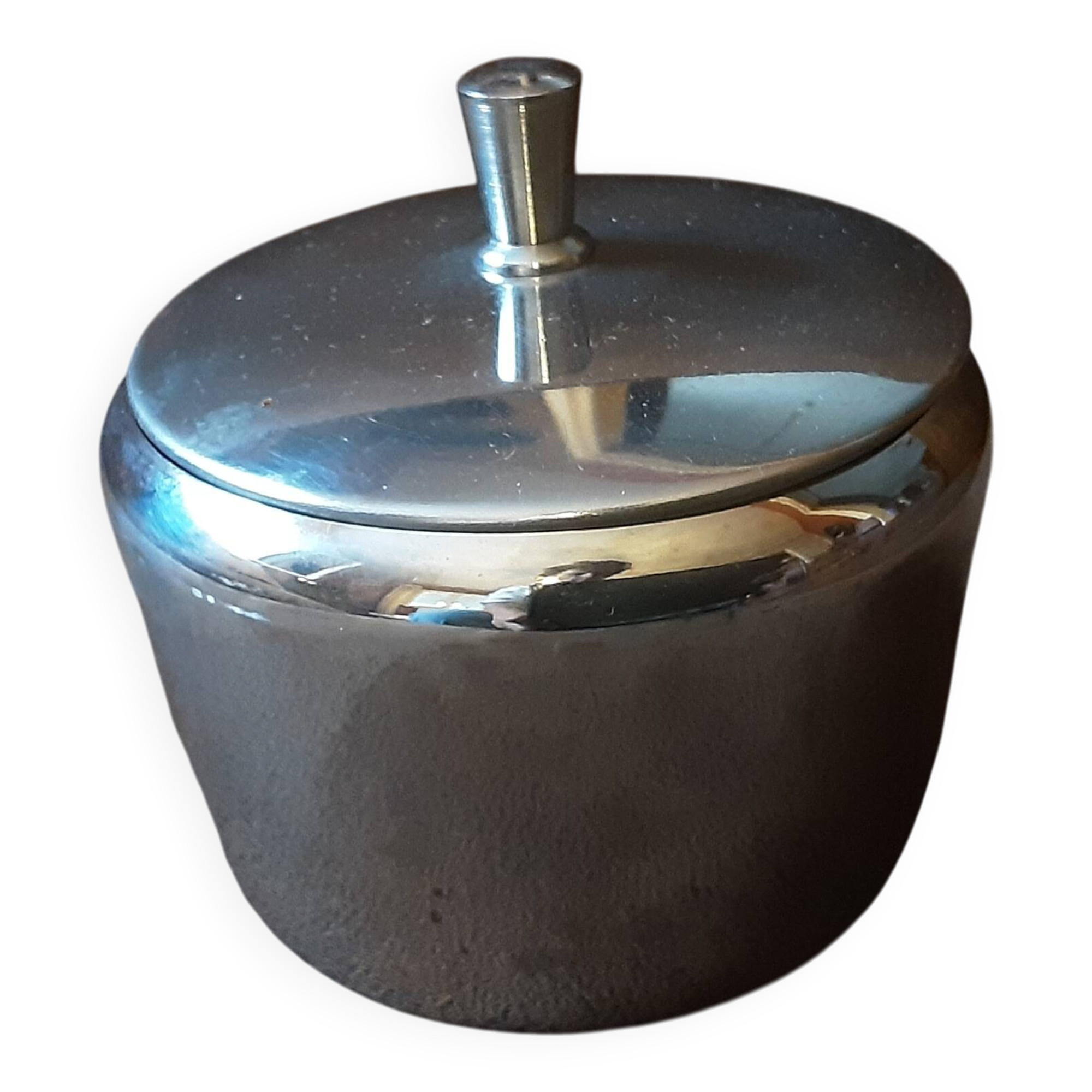 Stainless steel sugar bowl