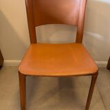 4 chaises en cuir CIDUE, vers 1980