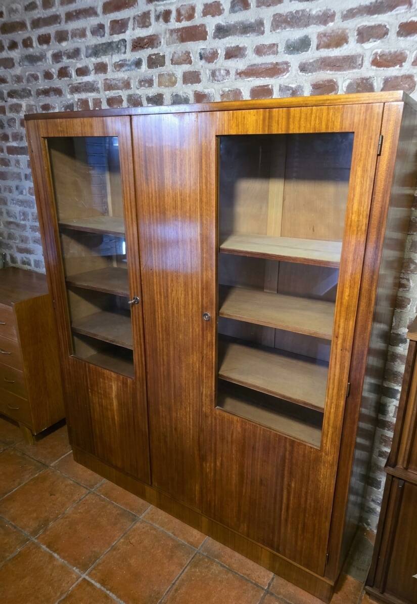 Art Deco mahogany library from the 1930s.