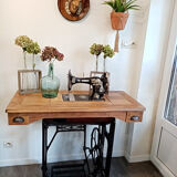 Restored old sewing machine