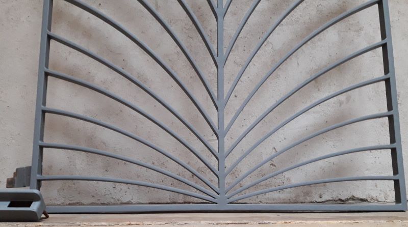 Art Deco wrought iron grill door 200x88cm