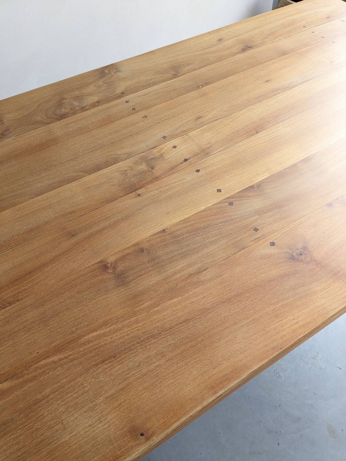 Cherry wood farmhouse table