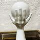 Vintage ceramic hand lamp