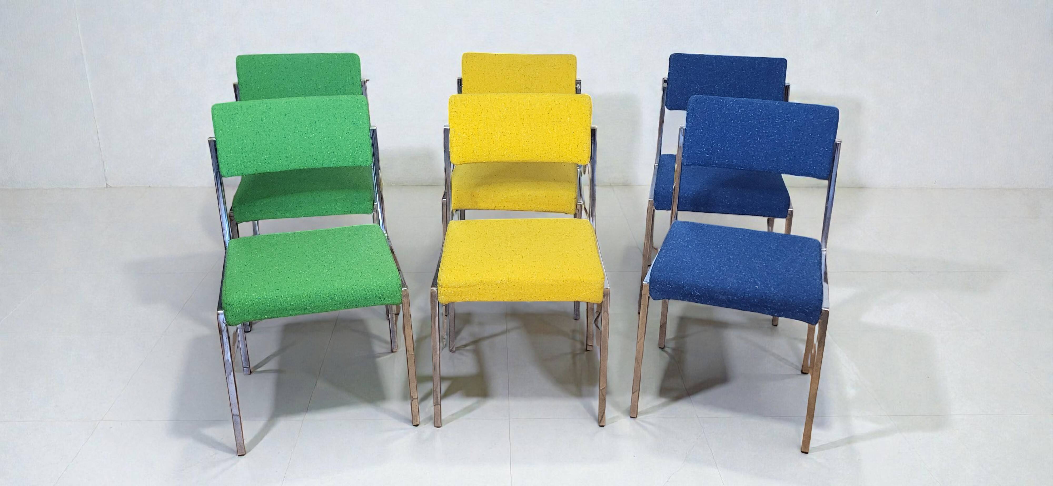 6 Strafor chairs from 1970