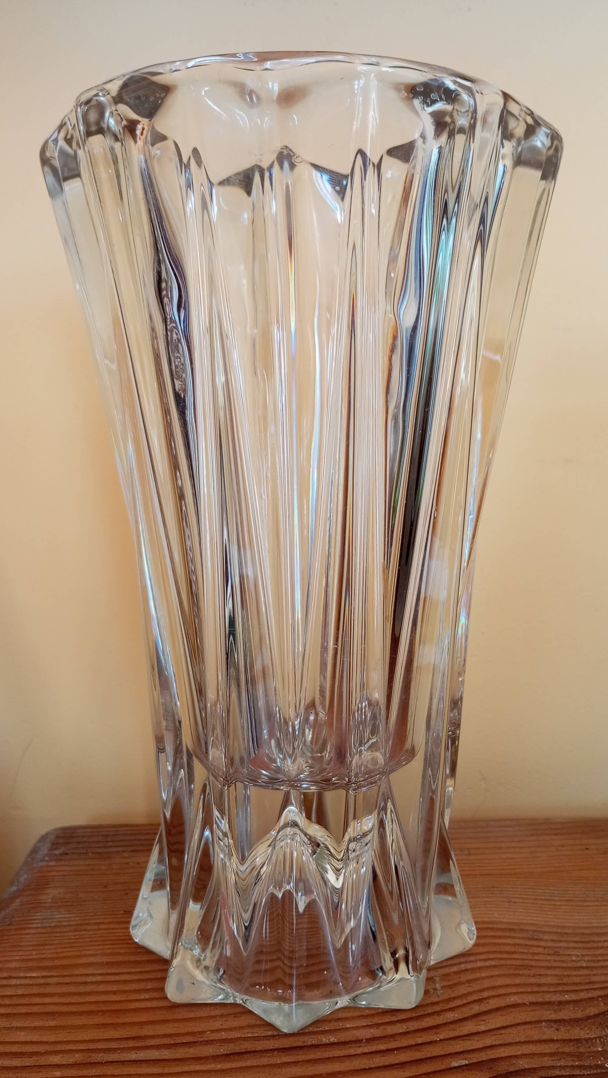 Crystal vase from the 70s - 80s