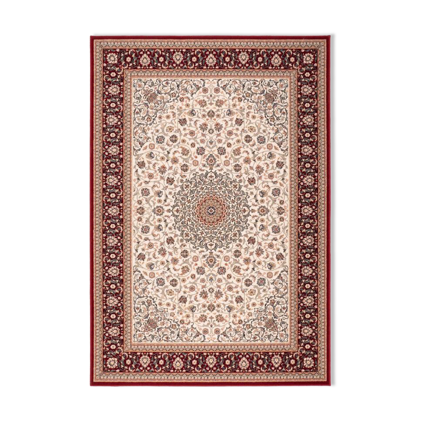 Tapis persan beige rouge noir 310X430 cm