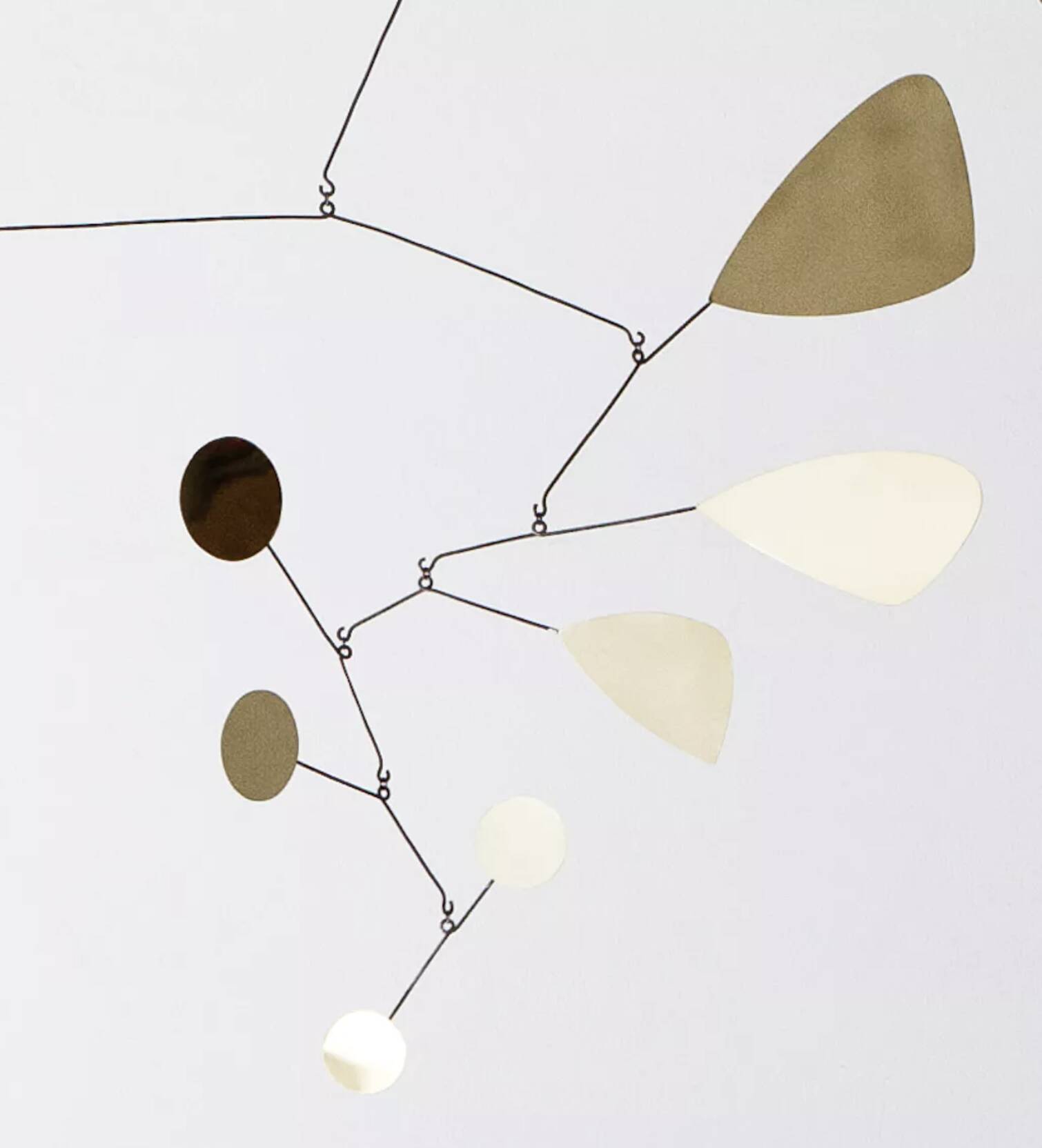 Very large mobile brass sculpture