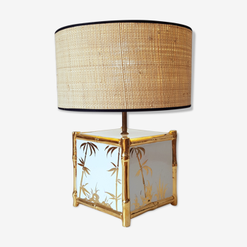 Bamboo ceramic lamp