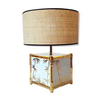 Bamboo ceramic lamp