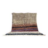 Tapis berbère marocain vintage à rayures multicolores – 332 x 244 cm