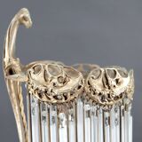 Lampe en Bronze et Pendeloques par H. Guimard, France, Art Nouveau, c. 1910