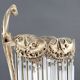 Bronze Lamp and Pendants by H. Guimard, France, Art Nouveau, c. 1910