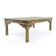 Studded wooden coffee table